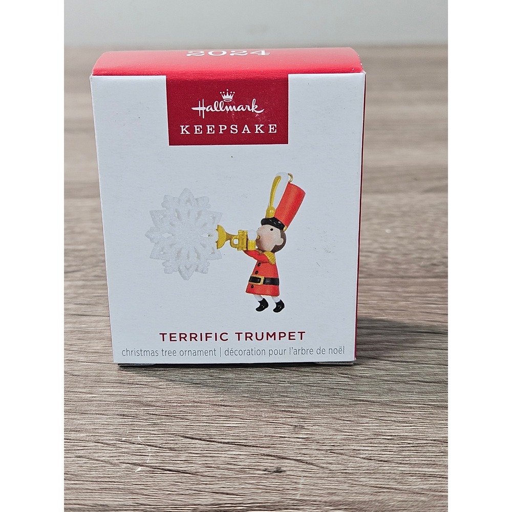 Hallmark Keepsake 2024 Terrific Trumpet Toy Soldier Christmas Ornament LPR3701